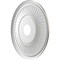 Ekena Millwork Berkshire PVC Medallion (Canopies up to 8 3/8"), 19"OD x 3 1/2"ID x 1"P, Metallic Weathered Steel CMP19BEDST - alternate 3